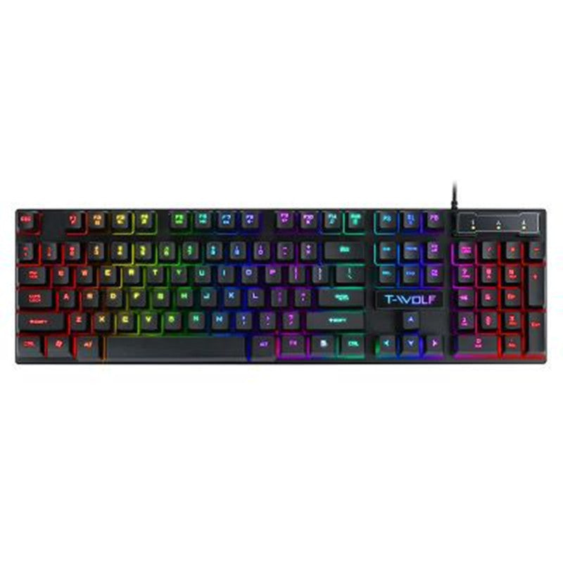 Gaming Usb Luminous Wired Keyboard Floating Manipulator Gronata