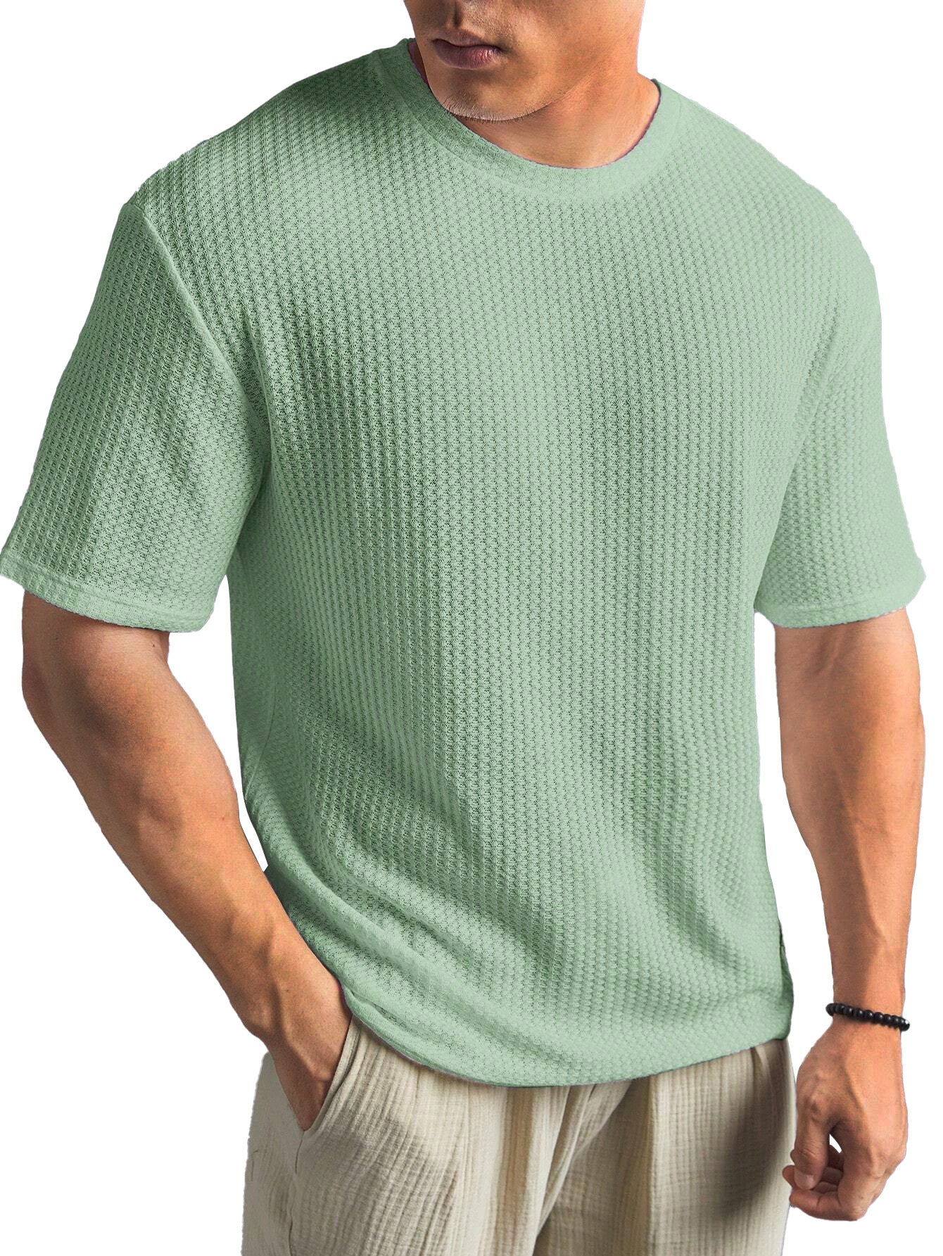 Casual Versatile Solid Color Men's Summer T-shirt Gronata