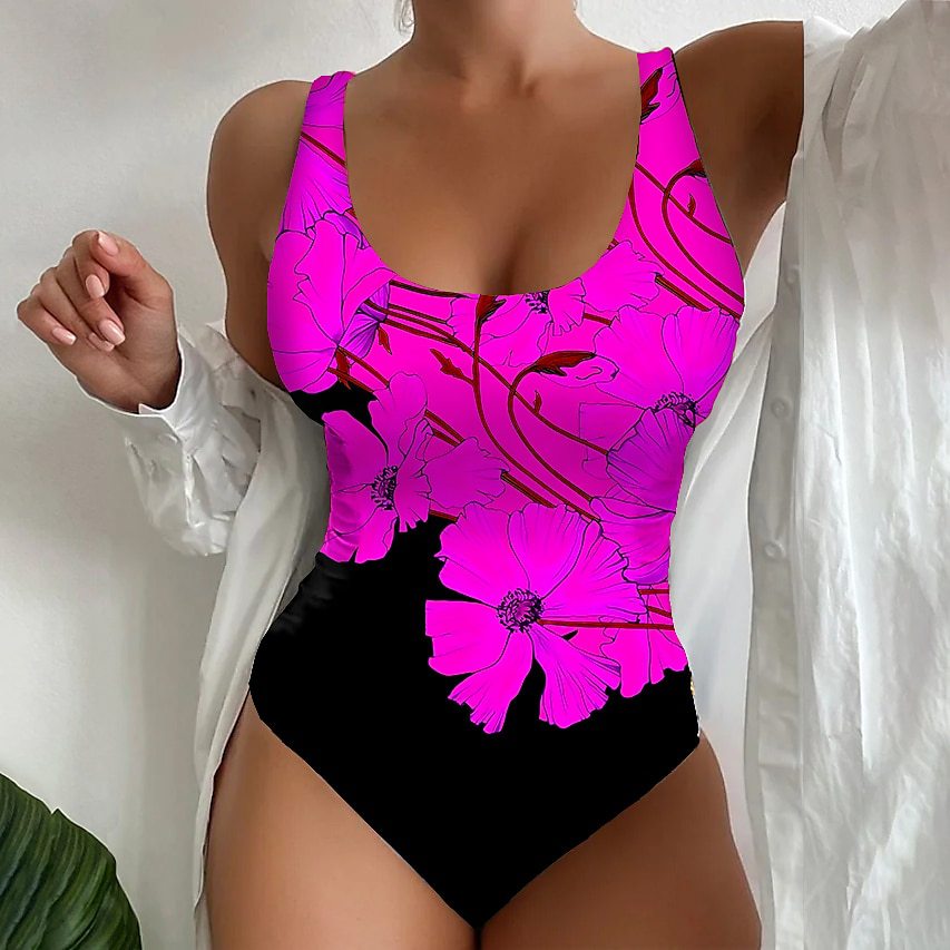 Women's 3D Printed Tight One-piece Swimsuit Gronata