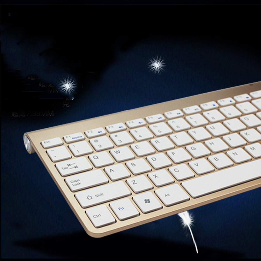 2.4G Wireless Keyboard And Mouse Protable Mini Keyboard Mouse Combo Set For Notebook Laptop Mac Desktop PC Computer Smart TV PS4 Gronata