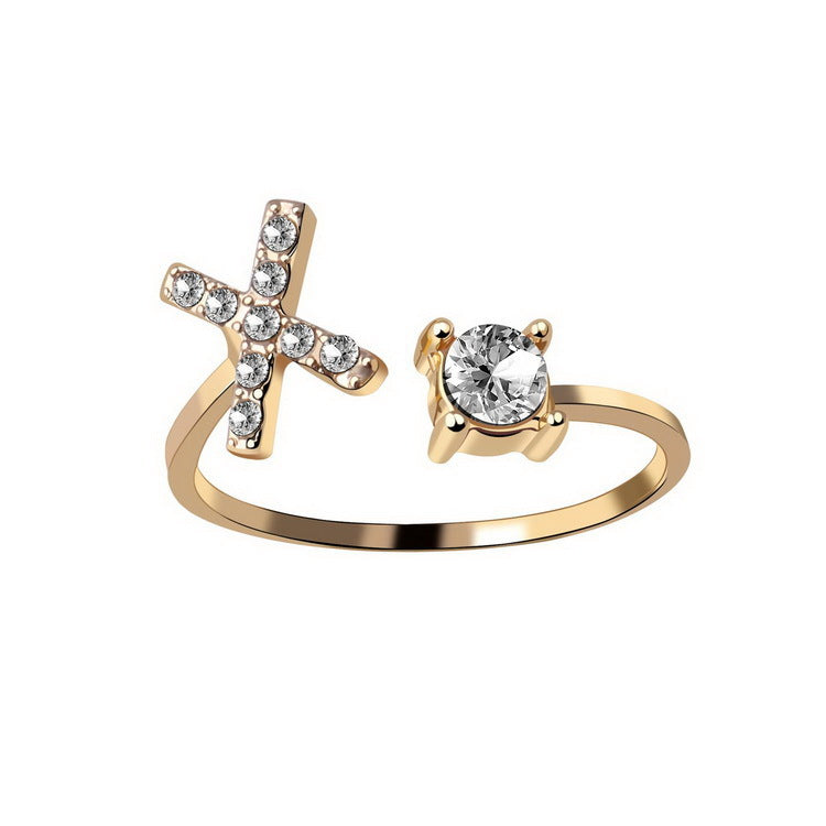 New Design Adjustable 26 Initial Letter Ring Fashion Jewelry For Women Simple Elegant Jewelry Gronata