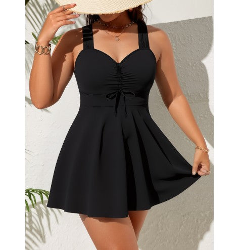 Split Sexy Bikini Conservative Skirt Boxer Pure Desire Beach Swimsuit Women Gronata