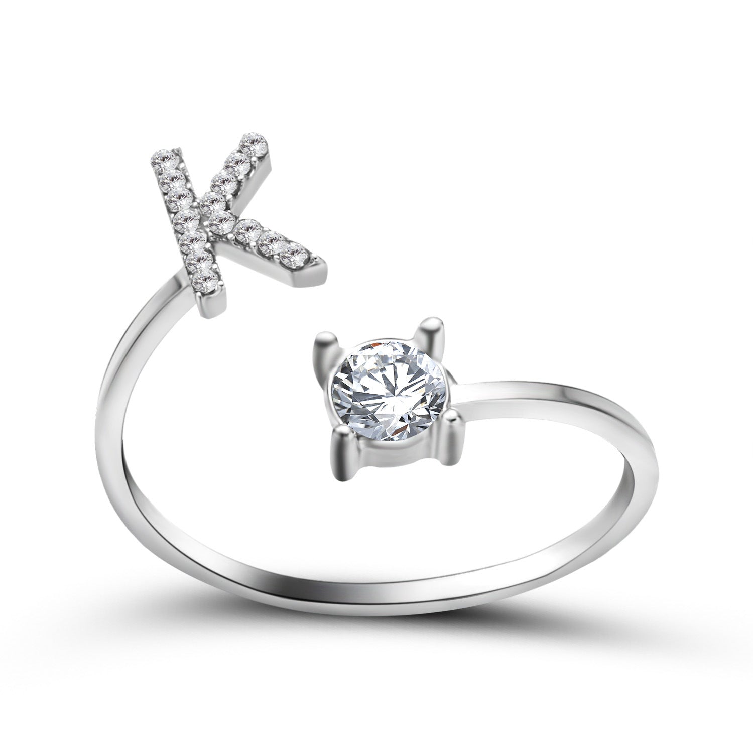 New Design Adjustable 26 Initial Letter Ring Fashion Jewelry For Women Simple Elegant Jewelry Gronata