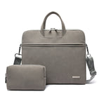 PU Leather Women Laptop Bag Notebook Carrying Case Briefcase For Macbook Air 13.3 14 15.6 Inch Men Handbags Shoulder Mouse Bag Gronata