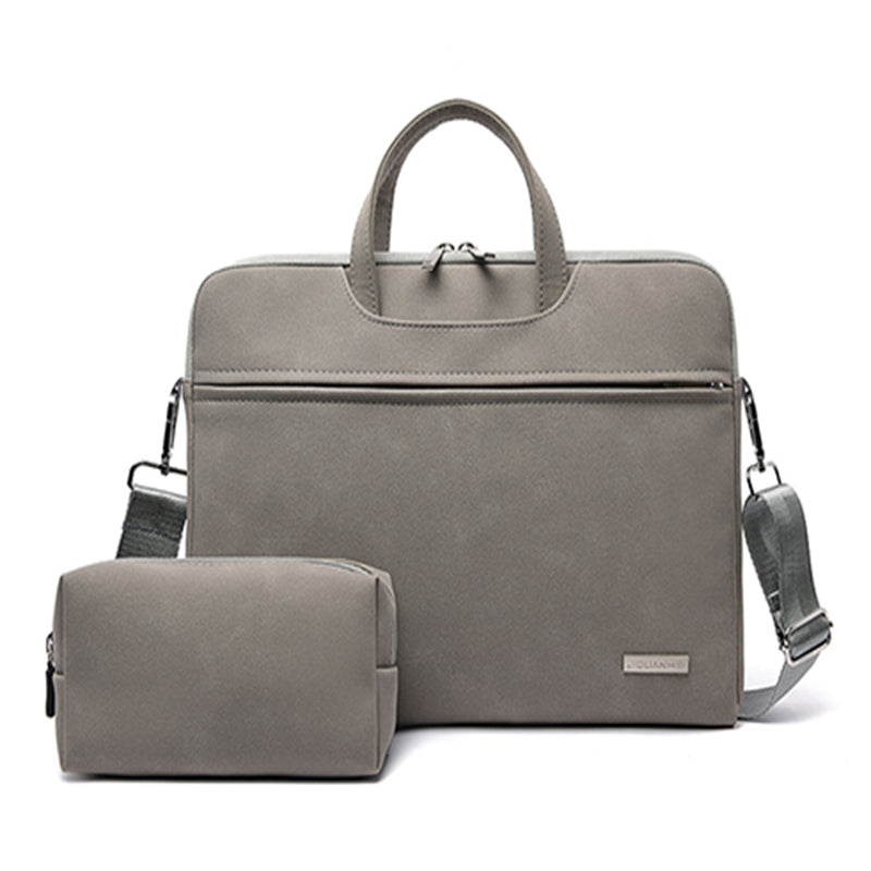PU Leather Women Laptop Bag Notebook Carrying Case Briefcase For Macbook Air 13.3 14 15.6 Inch Men Handbags Shoulder Mouse Bag Gronata