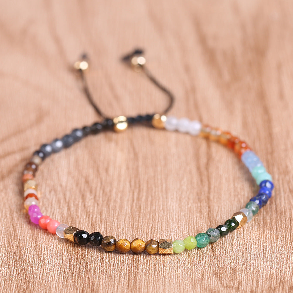 12 Constellations Seven Chakras Colored Stones Bracelet Gronata