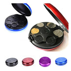 Portable Euro Coin Storage Box - Compact Money Organizer with Built-in Mirror for Travel and Home Use Gronata