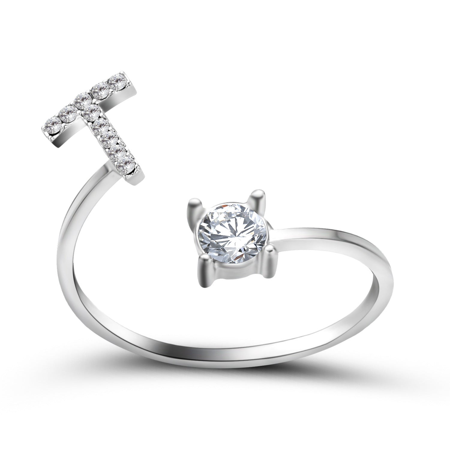New Design Adjustable 26 Initial Letter Ring Fashion Jewelry For Women Simple Elegant Jewelry Gronata
