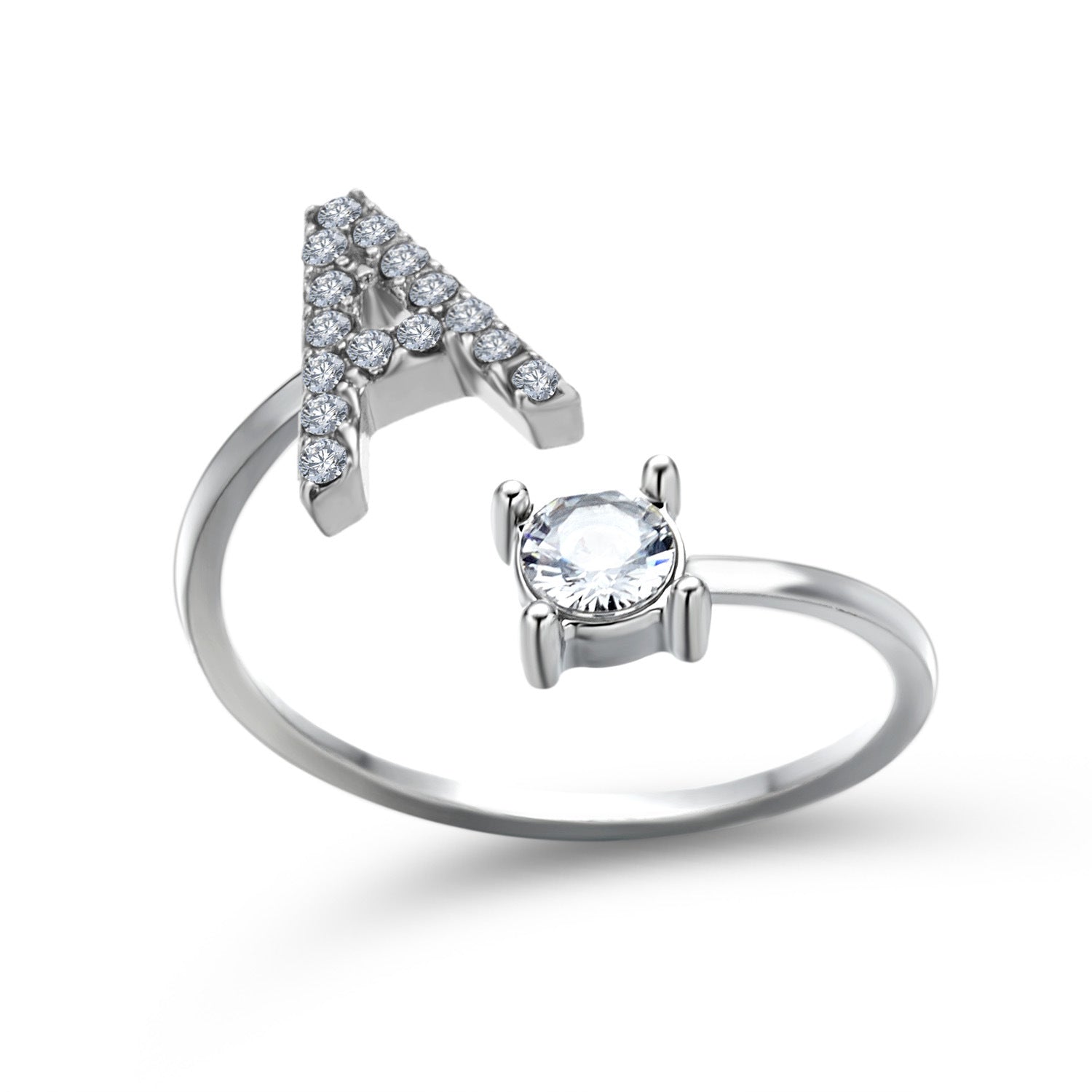 New Design Adjustable 26 Initial Letter Ring Fashion Jewelry For Women Simple Elegant Jewelry Gronata