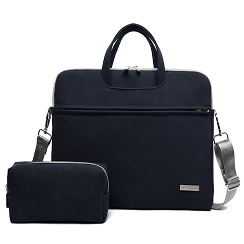 PU Leather Women Laptop Bag Notebook Carrying Case Briefcase For Macbook Air 13.3 14 15.6 Inch Men Handbags Shoulder Mouse Bag Gronata