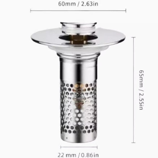 Wash Basin Drain Cap Filter Washbasin Sink Drainer Deodorant Mesh Basin Universal Gronata