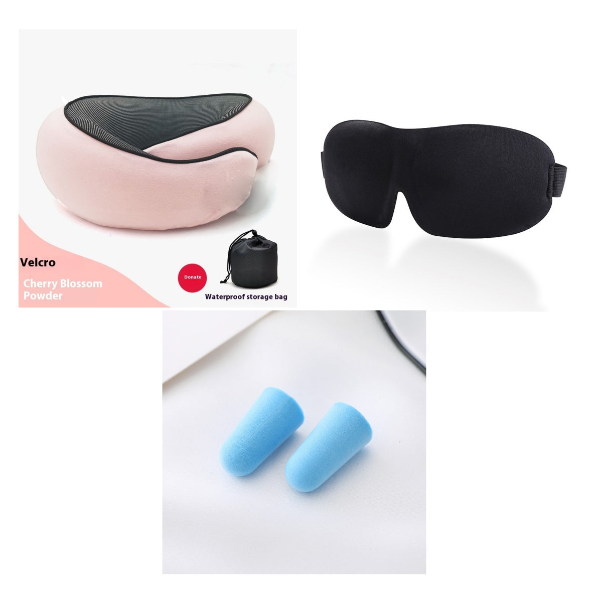 Travel Neck Pillow Non-Deformed Airplane Pillow Travel Neck Cushion Durable U-Shaped Travel Memory Cotton Nap Neck Pillow Gronata