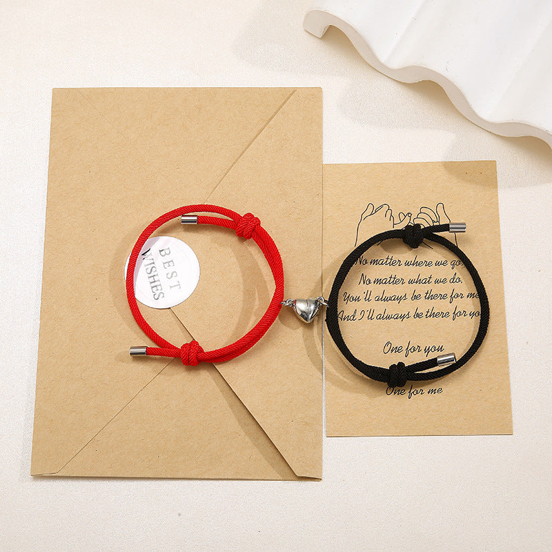 Simple Nylon Love Magnetic Bracelet Gronata
