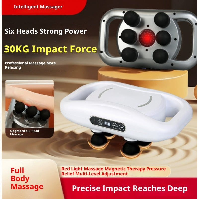 Muscle Relaxation Massager Multi-head Massage Gun Deep Tissue Body Fitness Muscle Electric Relax Massager For Back Shoulders Legs Foot 16 Heads Gronata