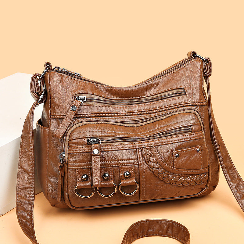 Women's Fashion Casual Soft Leather Bag Gronata