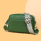 Fashion Shoulder Crossbody Bags With Rhombus Embroidered Wide Shoulder Strap Cute Small Square Bag Women Gronata