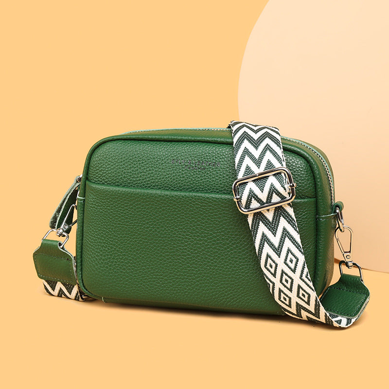 Fashion Shoulder Crossbody Bags With Rhombus Embroidered Wide Shoulder Strap Cute Small Square Bag Women Gronata