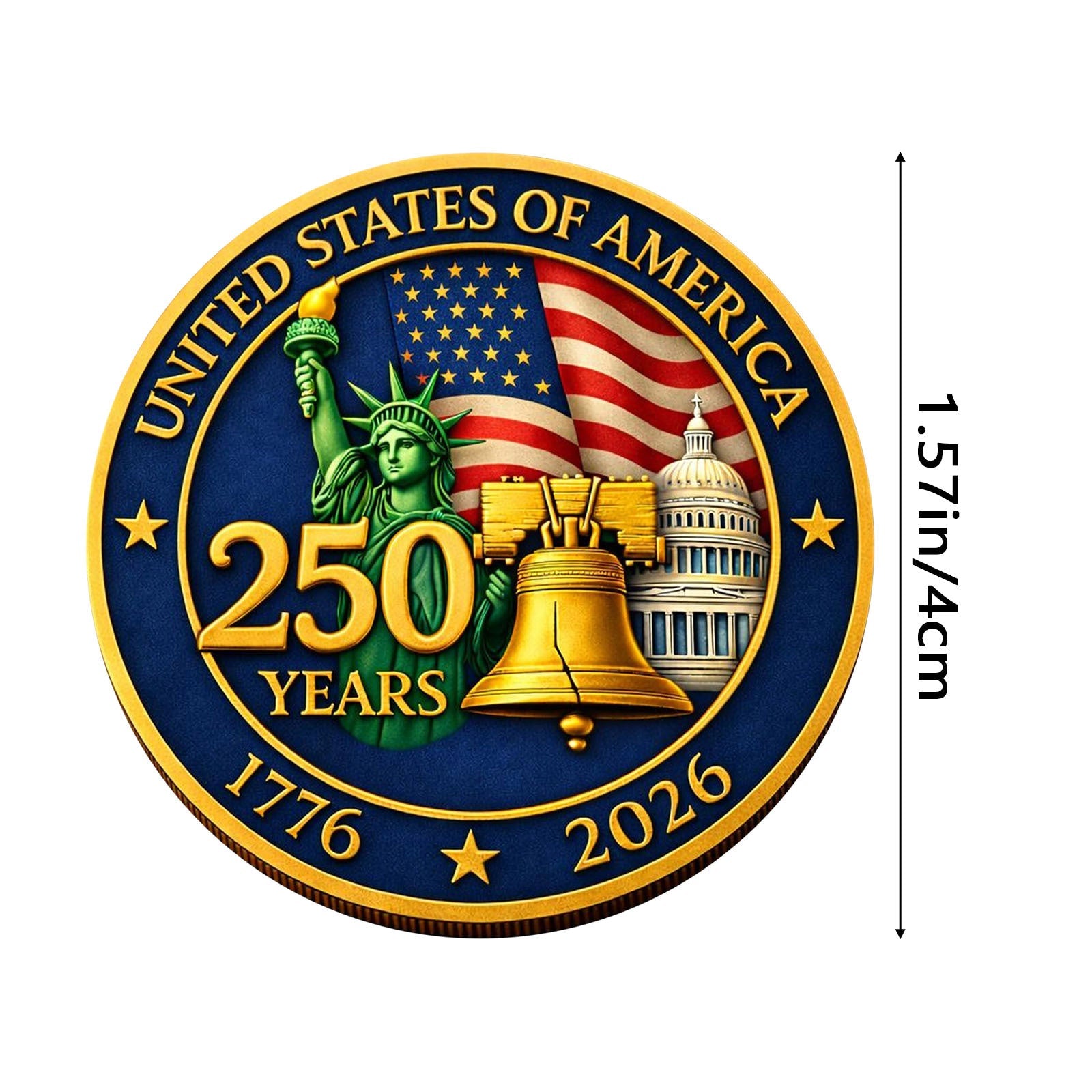 3D Embossed 250th Anniversary Commemorative Coin Gronata
