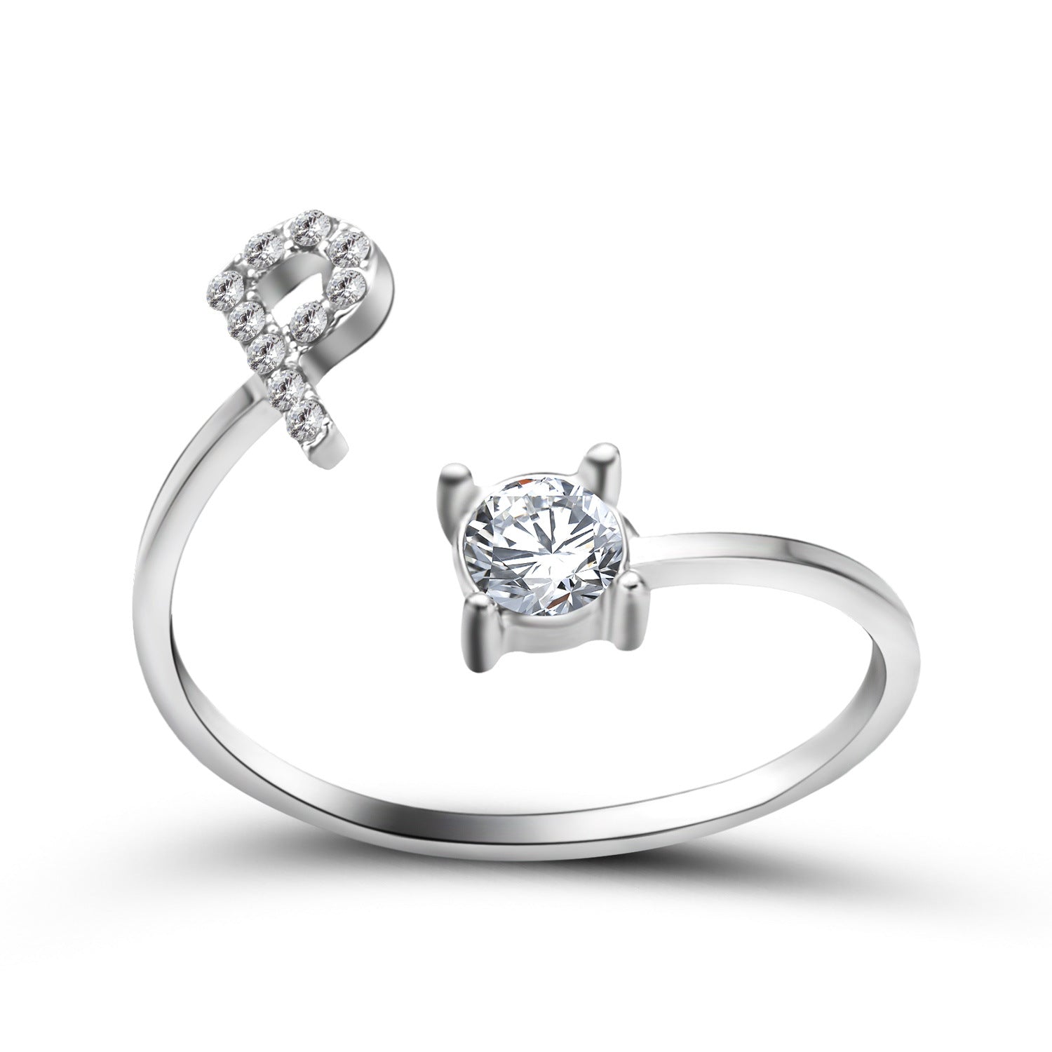 New Design Adjustable 26 Initial Letter Ring Fashion Jewelry For Women Simple Elegant Jewelry Gronata