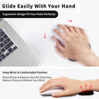 Ergonomic Mouse Wrist Rest Mouse Pads Silicon Gel Non-Slip Streamline Wrist Rest Support Mat Computer Mouse Pad For Office Gaming PC Accessories Gronata