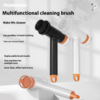Multi-Function Wireless Electric Cleaning Brush Multi-Bruch Head Kitchen Floor Brush