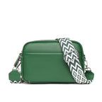 Fashion Shoulder Crossbody Bags With Rhombus Embroidered Wide Shoulder Strap Cute Small Square Bag Women Gronata