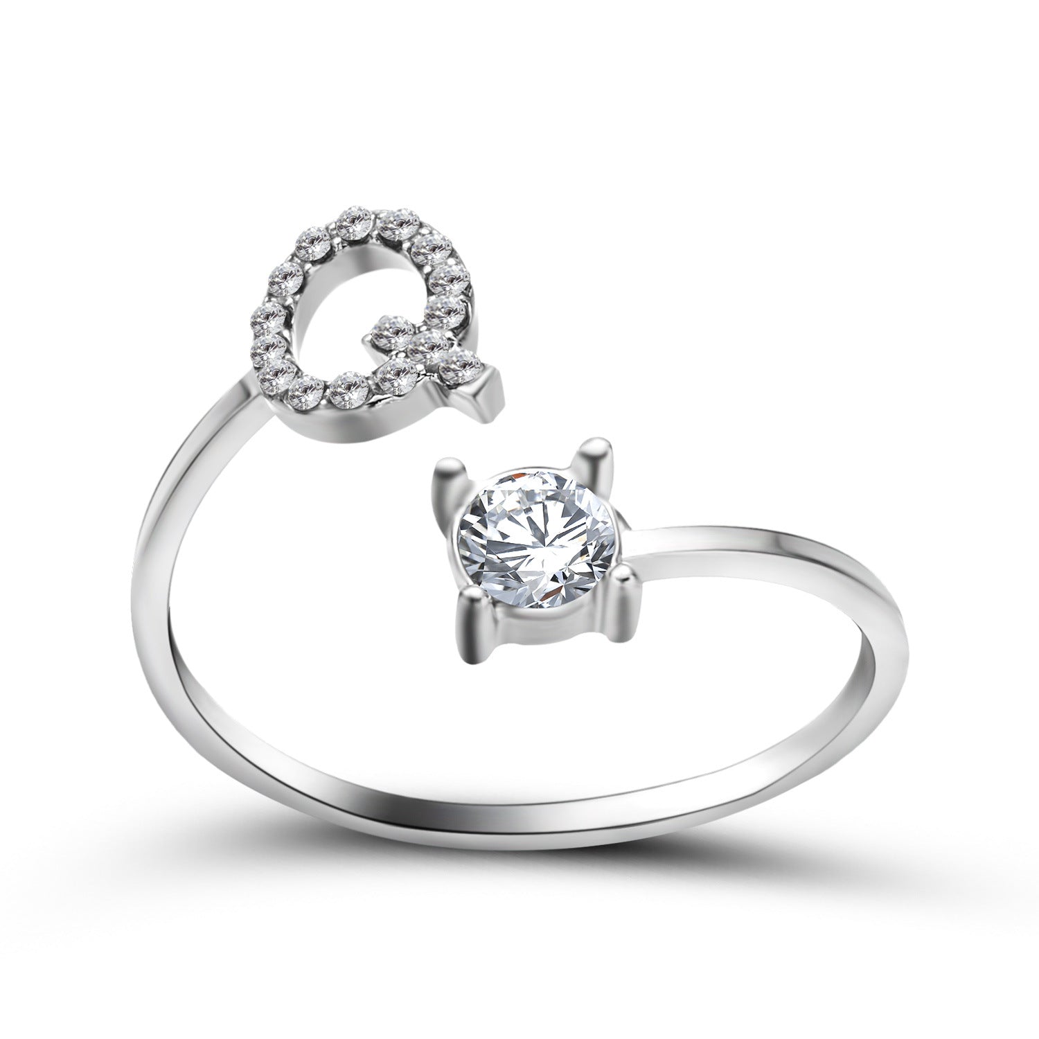 New Design Adjustable 26 Initial Letter Ring Fashion Jewelry For Women Simple Elegant Jewelry Gronata