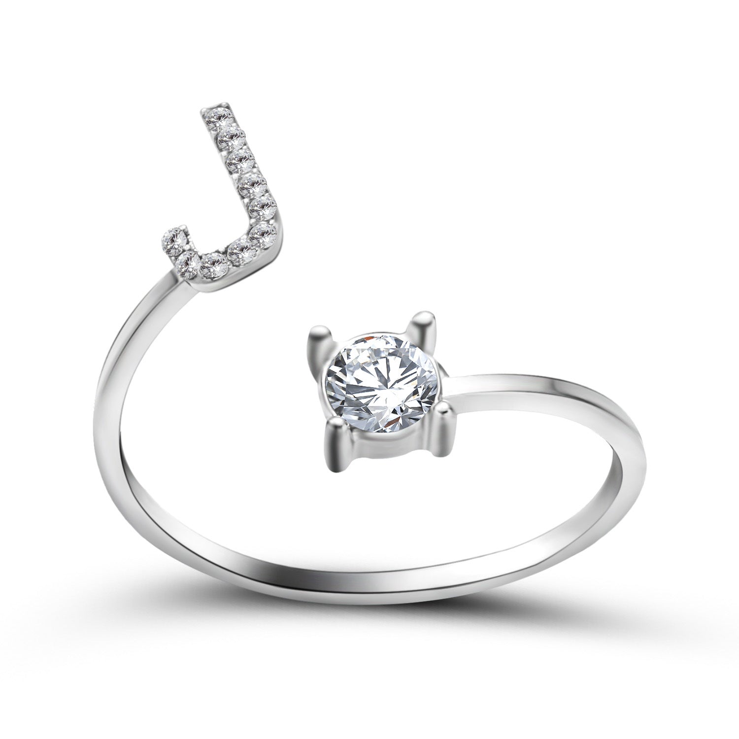 New Design Adjustable 26 Initial Letter Ring Fashion Jewelry For Women Simple Elegant Jewelry Gronata