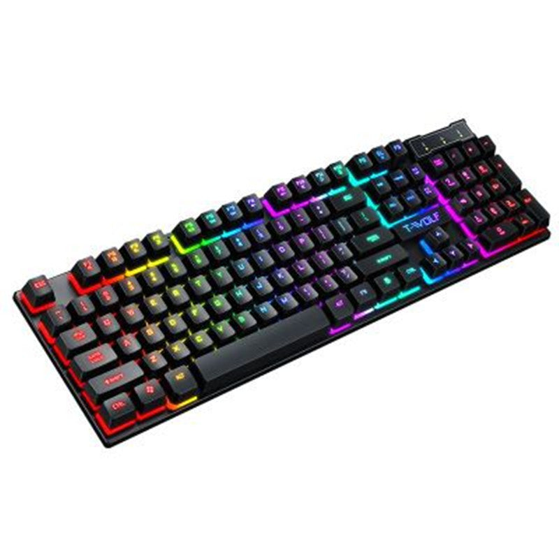 Gaming Usb Luminous Wired Keyboard Floating Manipulator Gronata