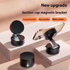 Foldable Magnetic Vacuum Car Phone Holder Foldable Suction Cup With Suction Cup Hands-Free Navigation For Smart Phone Gronata