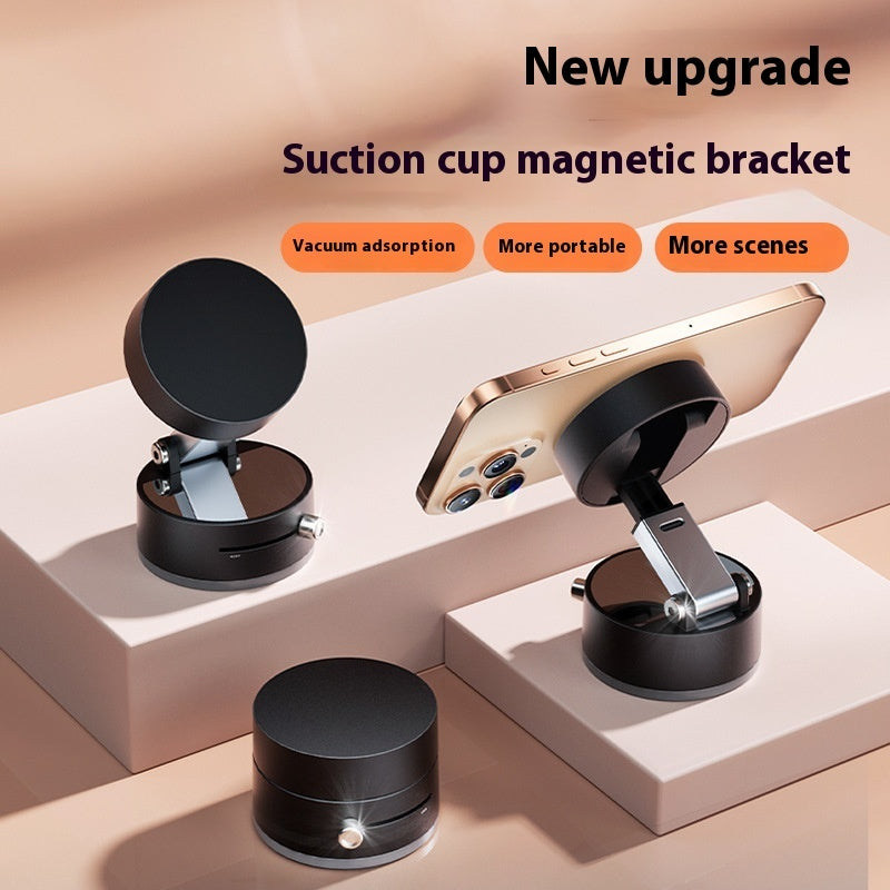 Foldable Magnetic Vacuum Car Phone Holder Foldable Suction Cup With Suction Cup Hands-Free Navigation For Smart Phone Gronata