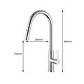 All-copper Hot-and-cold Pull-down Kitchen Faucet For The Sink