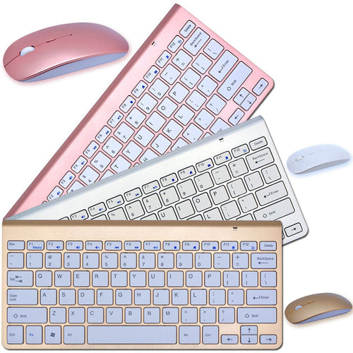 2.4G Wireless Keyboard And Mouse Protable Mini Keyboard Mouse Combo Set For Notebook Laptop Mac Desktop PC Computer Smart TV PS4 Gronata