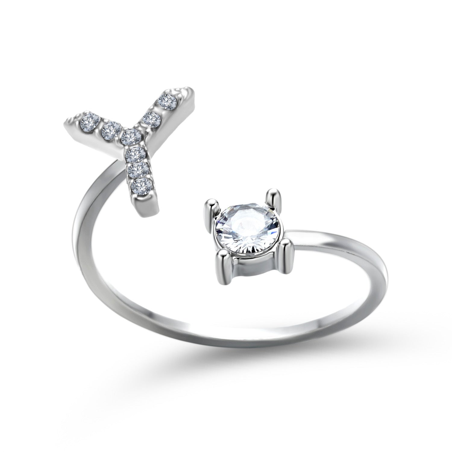 New Design Adjustable 26 Initial Letter Ring Fashion Jewelry For Women Simple Elegant Jewelry Gronata