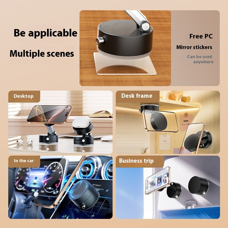 Foldable Magnetic Vacuum Car Phone Holder Foldable Suction Cup With Suction Cup Hands-Free Navigation For Smart Phone Gronata