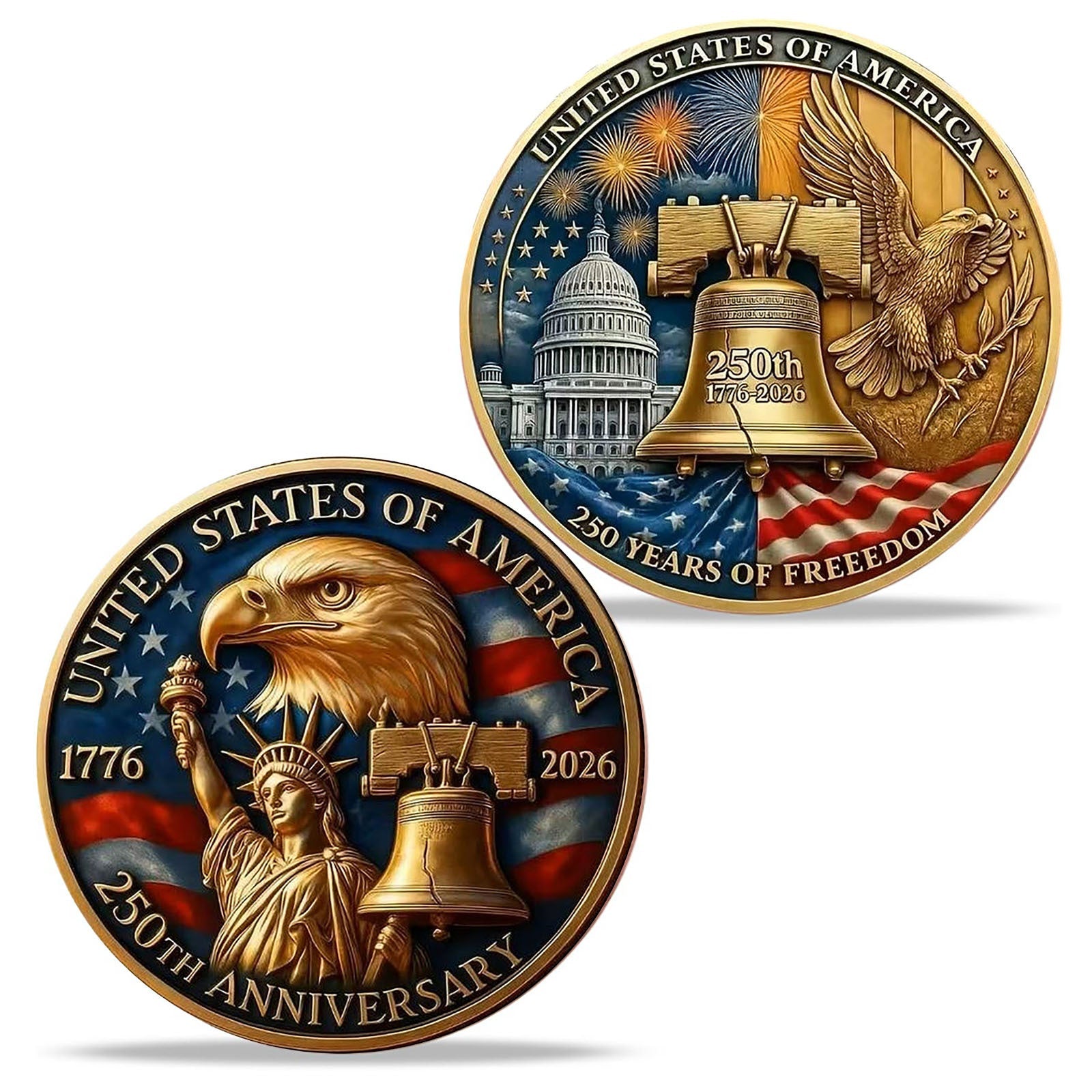 3D Embossed 250th Anniversary Commemorative Coin Gronata