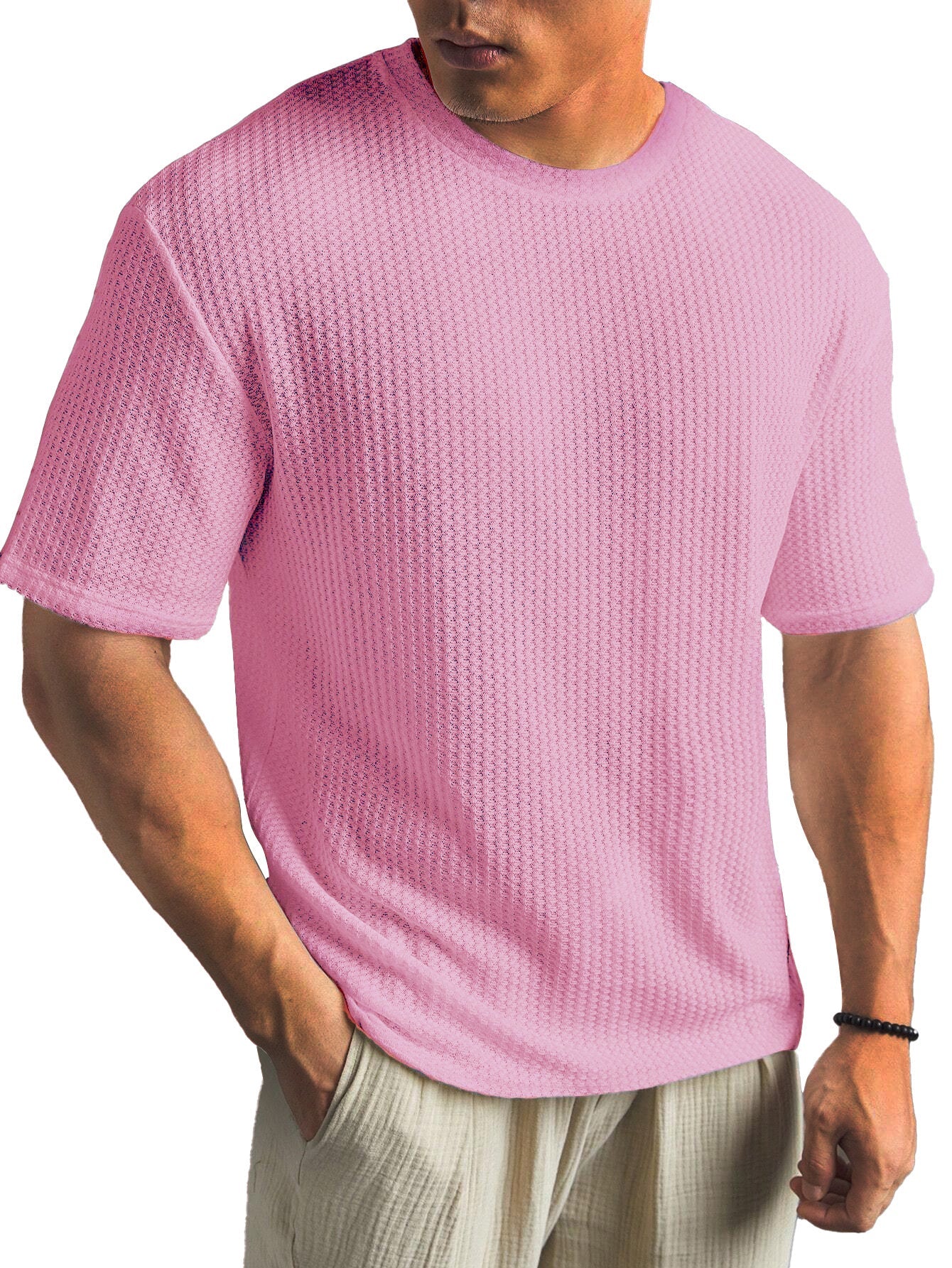 Casual Versatile Solid Color Men's Summer T-shirt Gronata