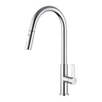 All-copper Hot-and-cold Pull-down Kitchen Faucet For The Sink