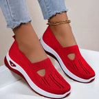 Mesh Flats Shoes Fashion Breathable Non-slip Soft Bottom Casual Shoes For Women Gronata