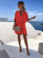 Satin Loose Dress Casual Vacation Gronata
