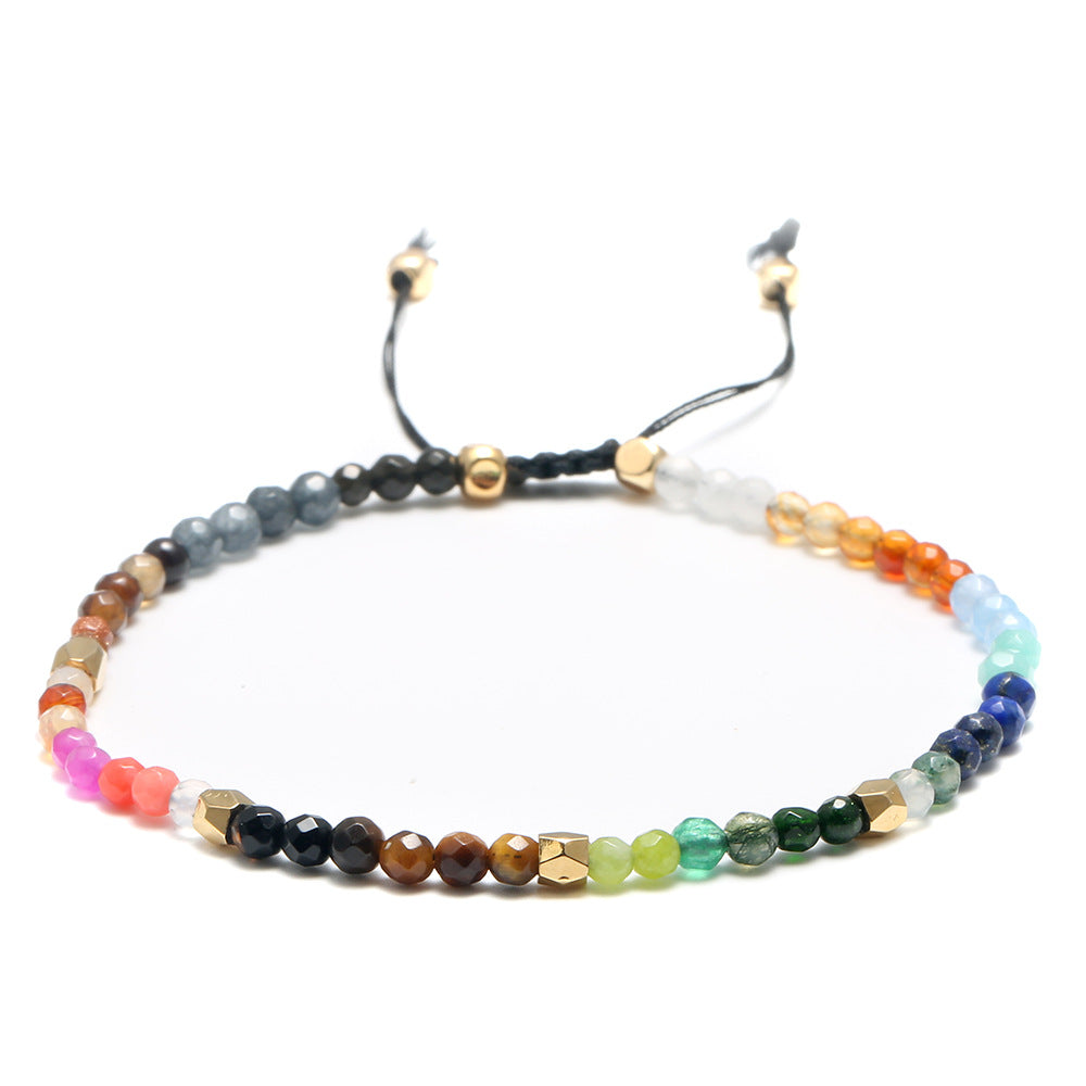 12 Constellations Seven Chakras Colored Stones Bracelet Gronata