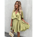 Satin Loose Dress Casual Vacation Gronata