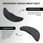 Ergonomic Mouse Wrist Rest Mouse Pads Silicon Gel Non-Slip Streamline Wrist Rest Support Mat Computer Mouse Pad For Office Gaming PC Accessories Gronata