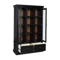 Signature Design by Ashley Chadworth Classic Curio with Anti-Tipping and Removable Shelf, Black Gronata