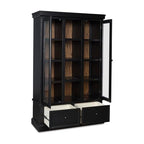 Signature Design by Ashley Chadworth Classic Curio with Anti-Tipping and Removable Shelf, Black Gronata