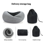 Soft Memory Foam Travel Neck Pillow U Shape Adjustable Support Comfortably Sleeping On Plane Car Office Noon Break Gronata