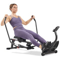 Sunny Health & Fitness Smart Compact Full Motion Rowing Machine, Full-Body Workout, Extra-Long Rail, 400 LB Weight Capacity and Free SunnyFit® App Enhanced Bluetooth Connectivity SF-RW5639SMART Gronata