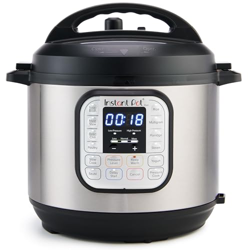 Instant Pot Duo 7-in-1 Electric Pressure Cooker, Slow Cooker, Rice, Steamer, Sauté, Yogurt Maker, Warmer & Sterilizer, Includes App With Over 800 Recipes, Stainless Steel, 6 Quart Gronata