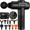 TOLOCO Massage Gun, Deep Tissue Back Massage for Athletes for Pain Relief, Percussion Massager with 10 Massages Heads & Silent Brushless Motor, Fathers Day Dad Gifts, Black Gronata