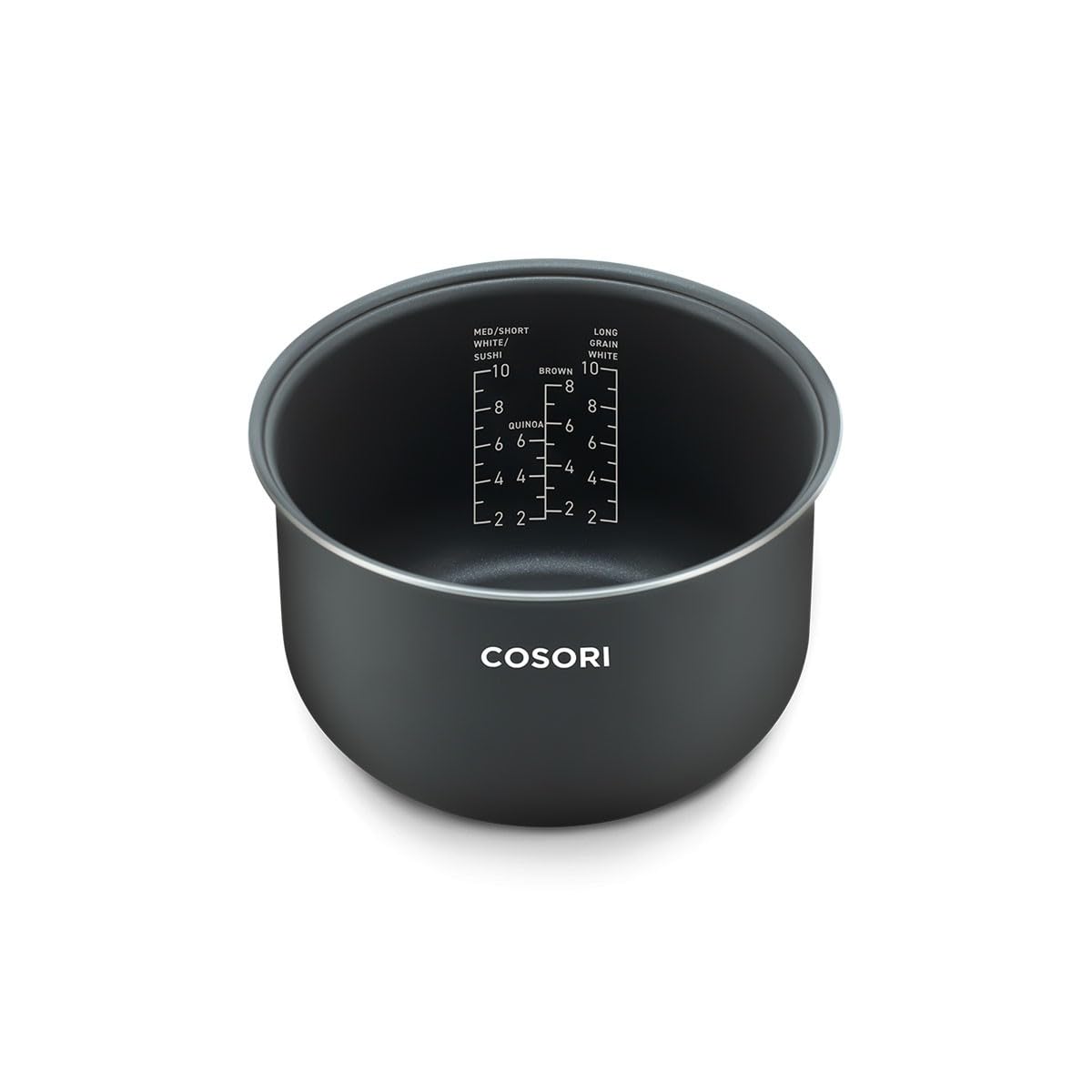 Cosori Rice Cooker 10 Cup, 24h Keep Warm, Non-stick Ceramic Inner Pot, 18 Functions Fuzzy Logic Rice Maker with Stainless Steel Steamer Basket, Sauté, Slow Cooker, Black Gronata